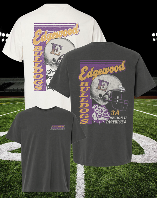 Retro Mascot Edgewood Bulldogs Tee