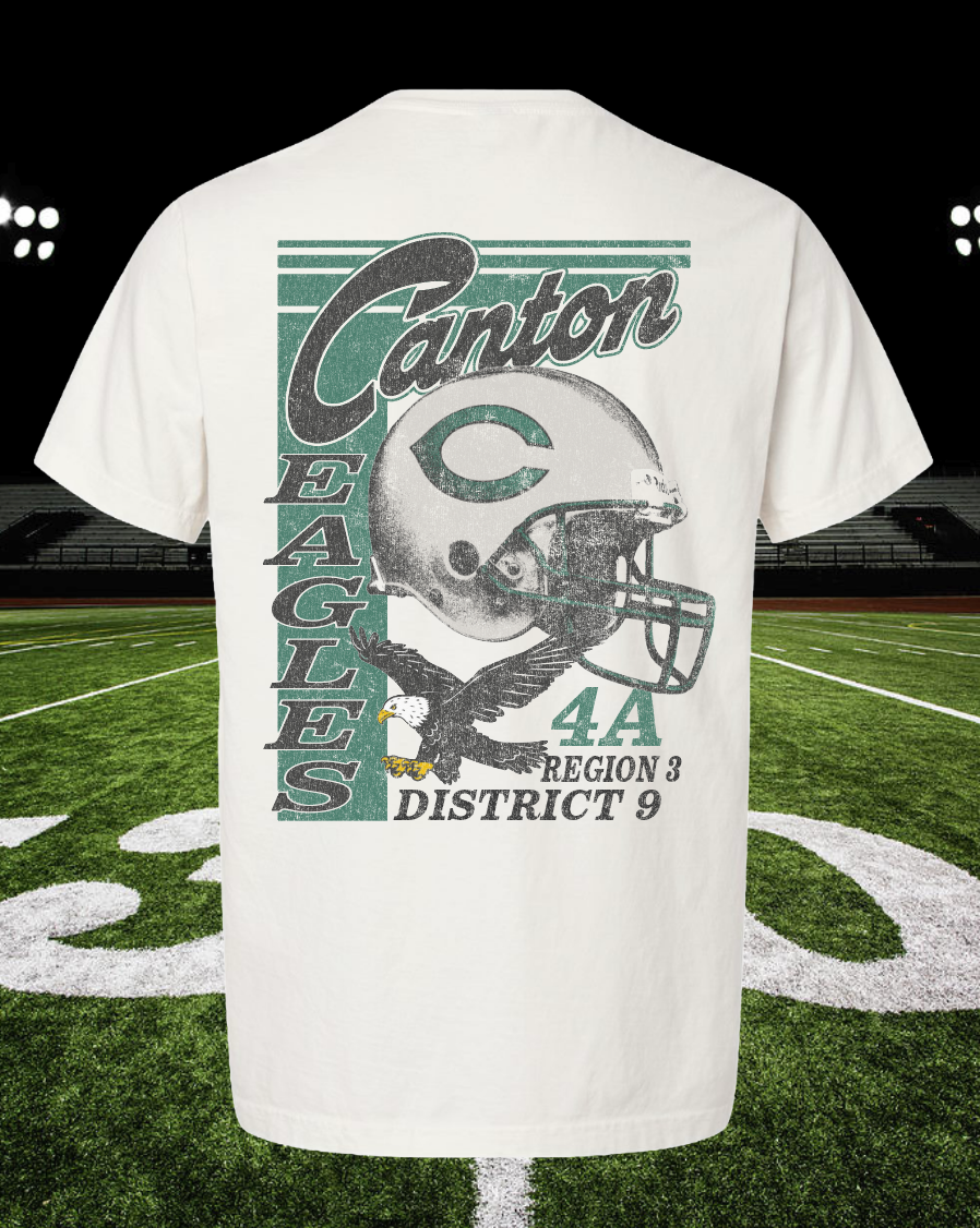 Retro Mascot Canton Eagles Tee