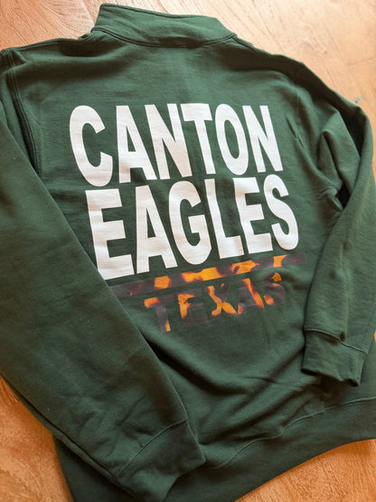 Adult Mascot Canton Eagles Quarter Zip