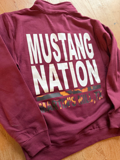 Adult Mascot Martin's Mill Mustangs Quarter Zip