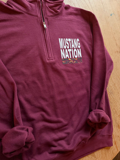 Adult Mascot Martin's Mill Mustangs Quarter Zip