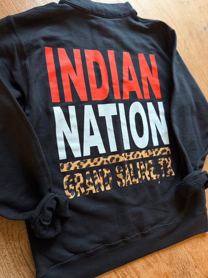 Adult Mascot Grand Saline Indians Quarter Zip