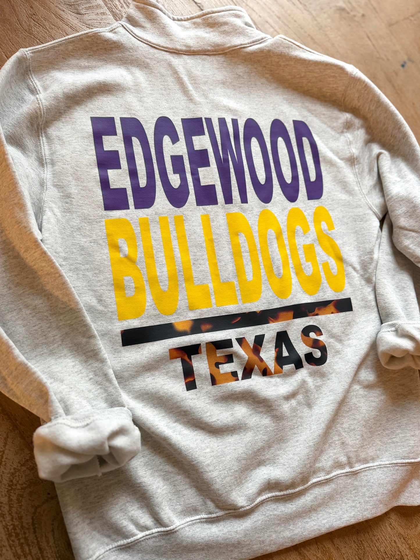 Adult Mascot Edgewood Bulldogs Quarter Zip