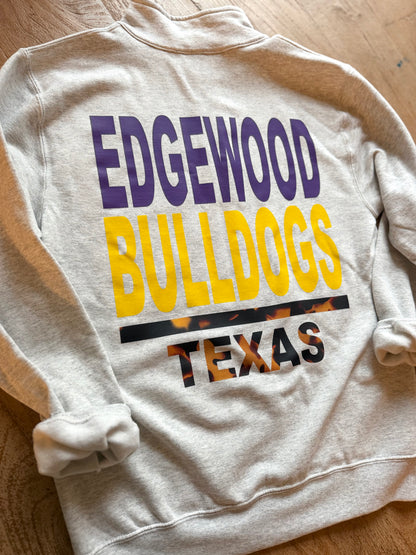Adult Mascot Edgewood Bulldogs Quarter Zip