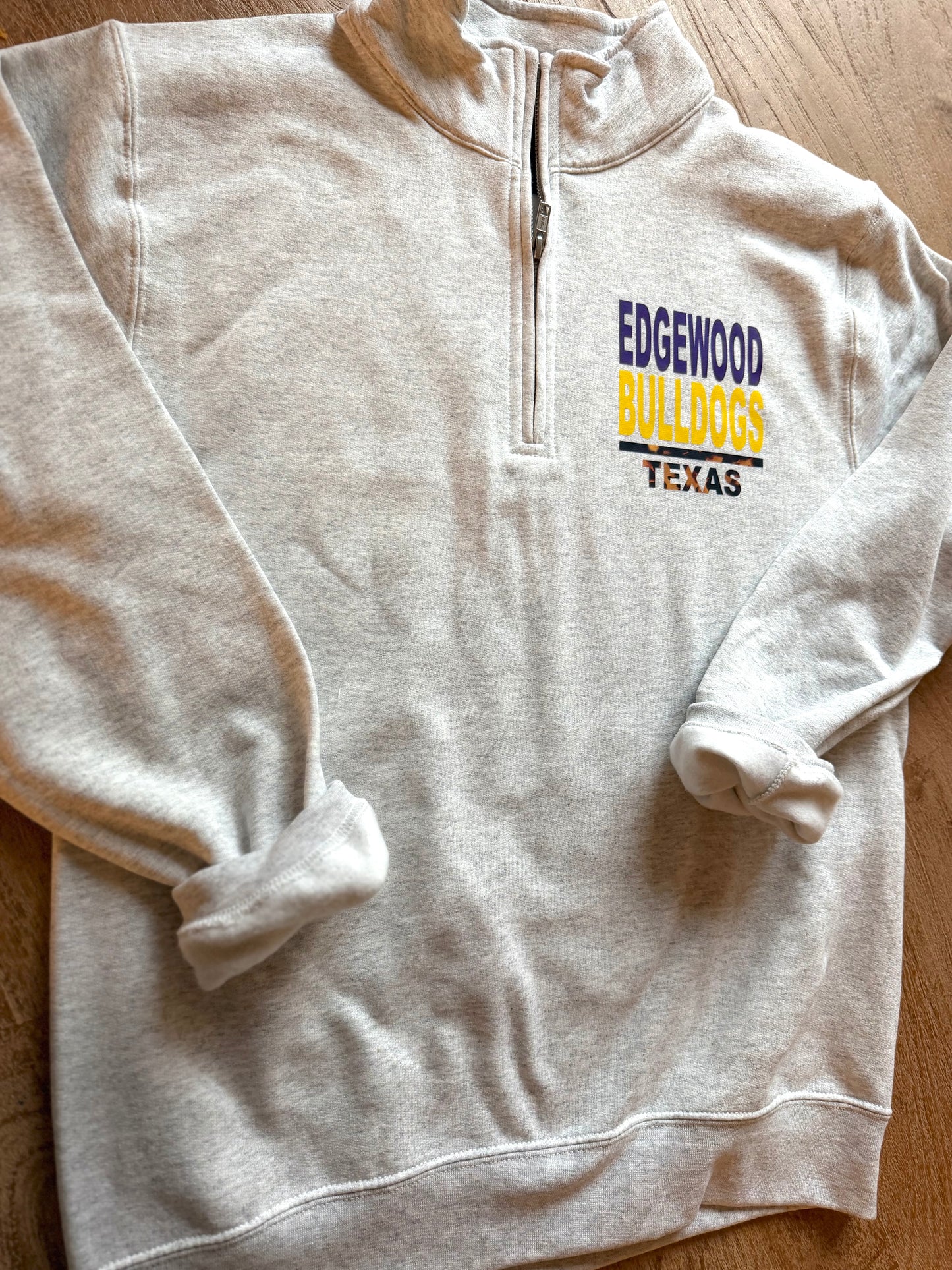 Adult Mascot Edgewood Bulldogs Quarter Zip