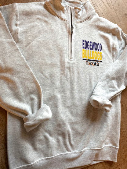 Adult Mascot Edgewood Bulldogs Quarter Zip