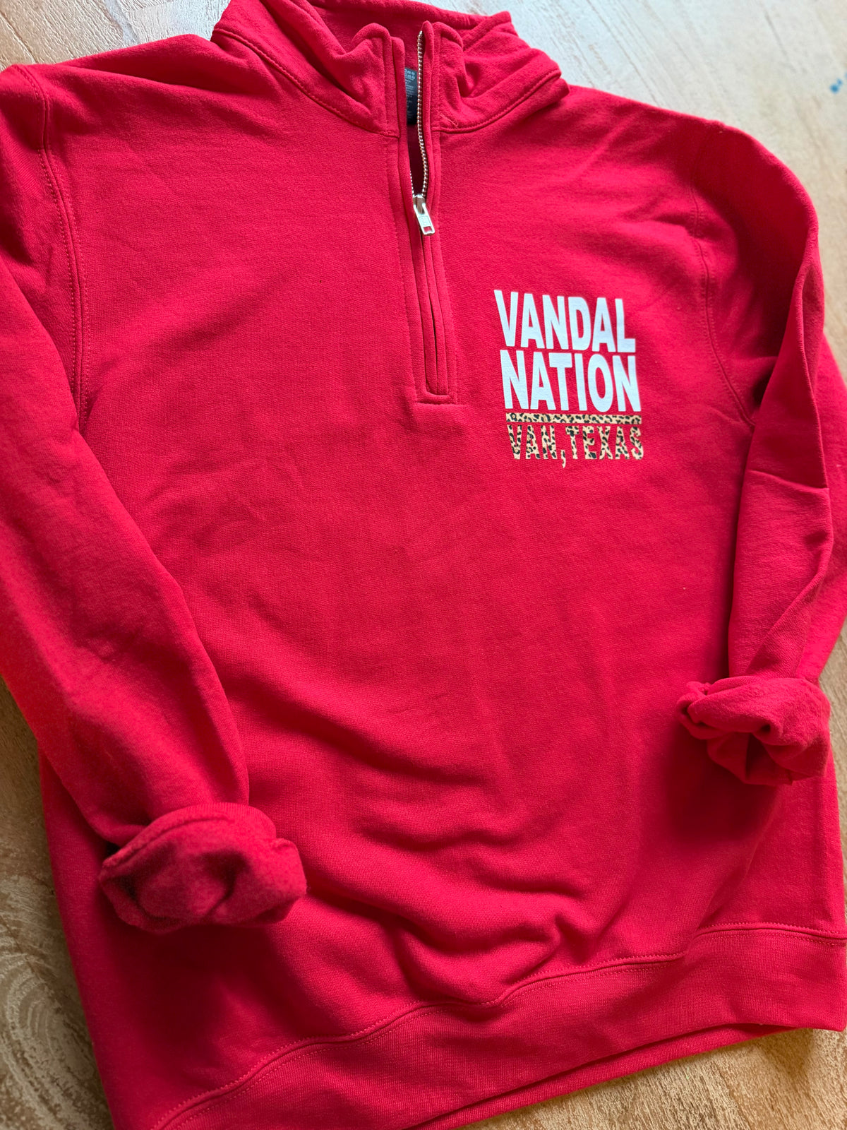Adult Mascot Van Vandals Quarter Zip