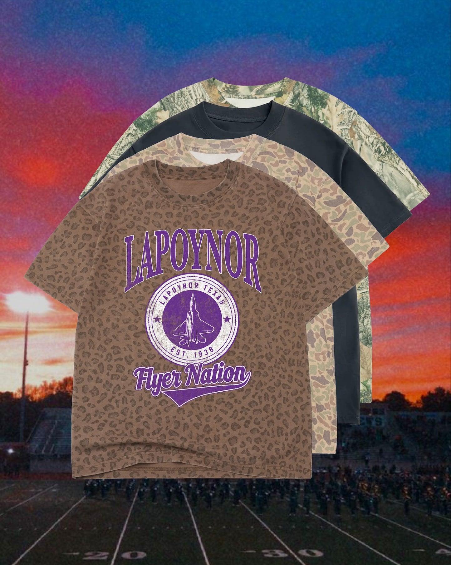**PREORDER** ADULT Vintage Badge Mascot Tee (Texas)