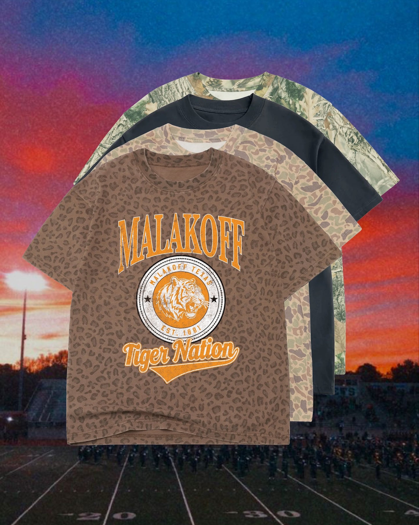 **PREORDER** ADULT Vintage Badge Mascot Tee (Texas)