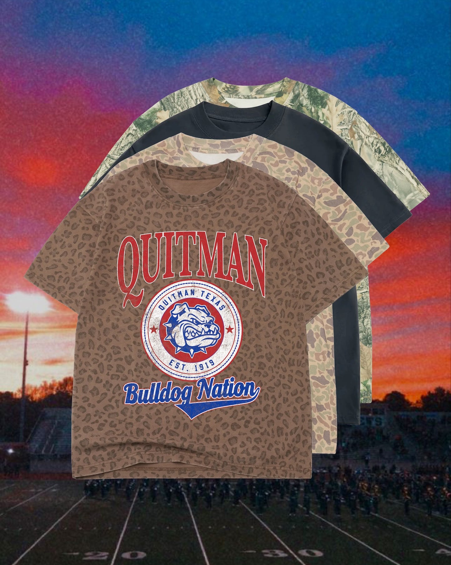 **PREORDER** ADULT Vintage Badge Mascot Tee (Texas)