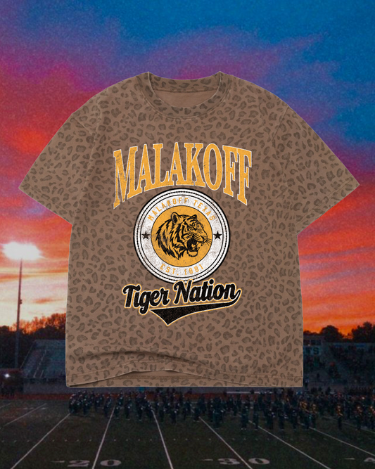 **PREORDER** Adult Vintage Badge Malakoff Tigers Oversized Tee