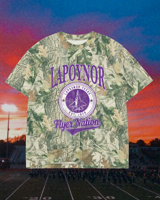 **PREORDER** Adult Vintage Badge Lapoynor Flyers Oversized Tee