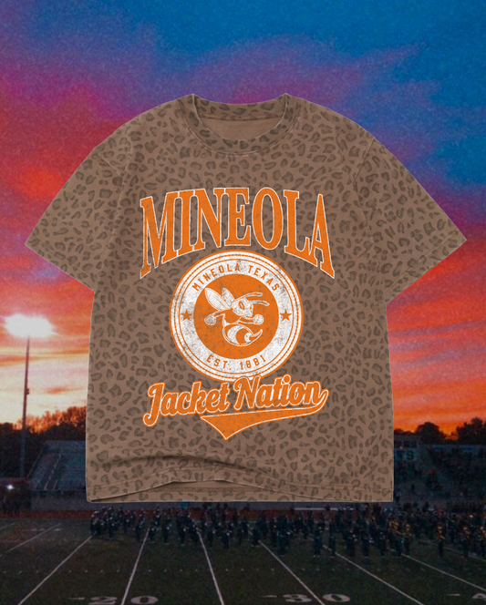 **PREORDER** Adult Vintage Badge Mineola Yellowjackets Oversized Tee