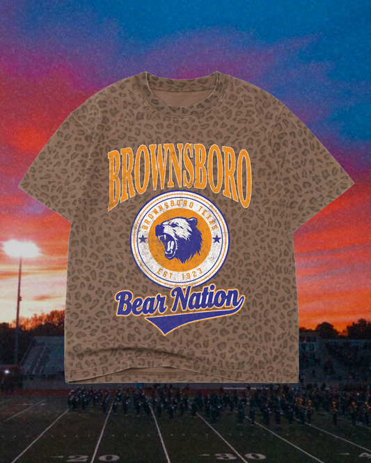 **PREORDER** Adult Vintage Badge Brownsboro Bears Oversized Tee