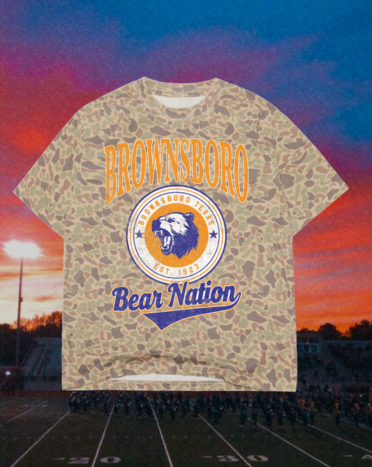 **PREORDER** Adult Vintage Badge Brownsboro Bears Oversized Tee