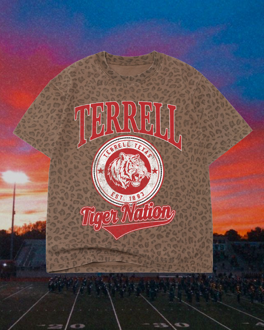 **PREORDER** Adult Vintage Badge Terrell Tigers Oversized Tee