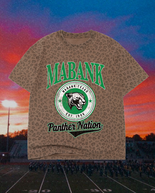 **PREORDER** Adult Vintage Badge Mabank Panthers Oversized Tee