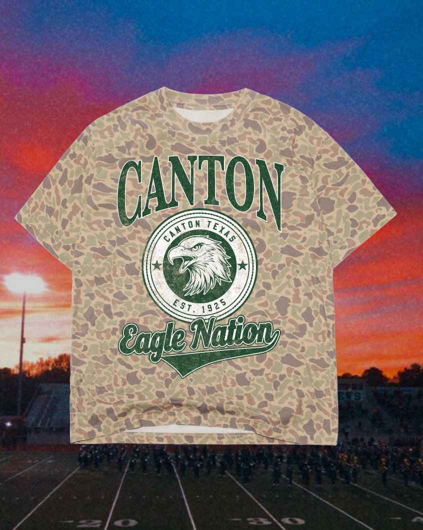 Adult Vintage Badge Canton Eagles Tee