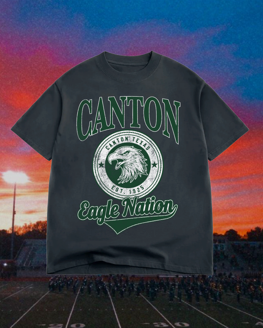 Adult Vintage Badge Canton Eagles Tee