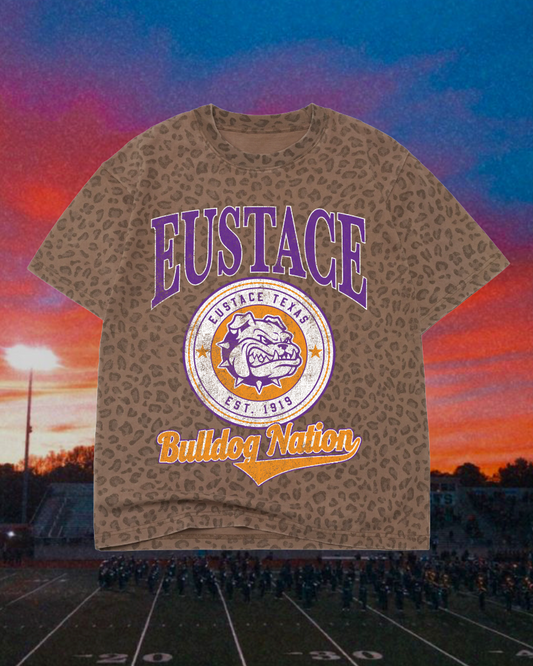 **PREORDER** Adult Vintage Badge Eustace Bulldogs Oversized Tee
