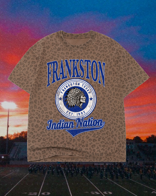 **PREORDER** Adult Vintage Badge Frankston Indians Oversized Tee