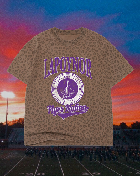 **PREORDER** Adult Vintage Badge Lapoynor Flyers Oversized Tee