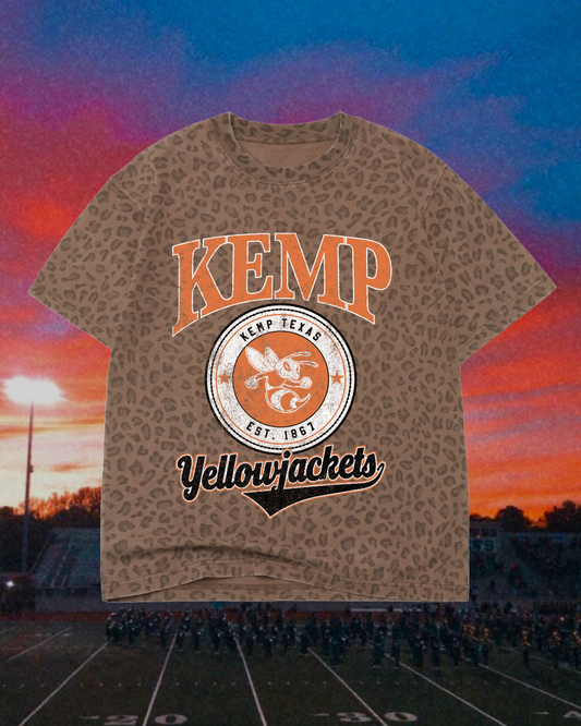 **PREORDER** Adult Vintage Badge Kemp Yellowjackets Oversized Tee