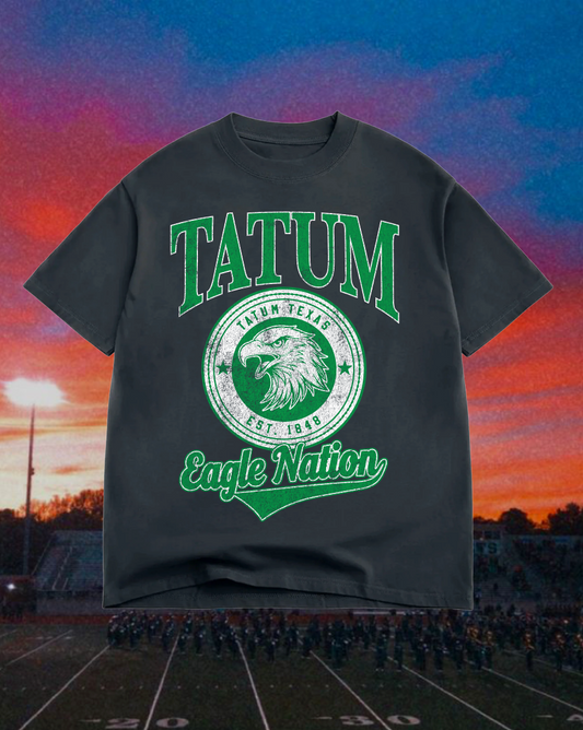 **PREORDER** Adult Vintage Badge Tatum Eagles Oversized Tee