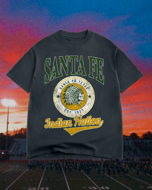 **PREORDER** Adult Vintage Badge Sante Fe Indians Oversized Tee