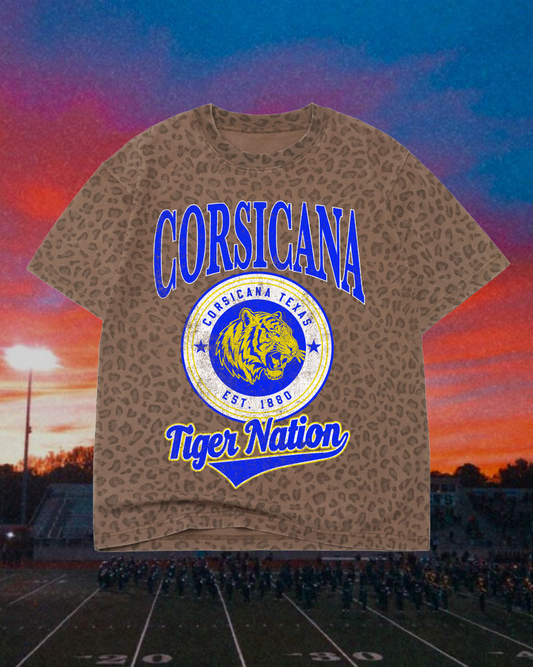 **PREORDER** Adult Vintage Badge Corsicana Tigers Oversized Tee