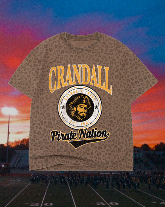 **PREORDER** Adult Vintage Badge Crandall Pirates Oversized Tee
