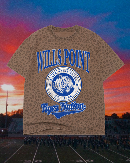 Adult Vintage Badge Wills Point Tigers Tee