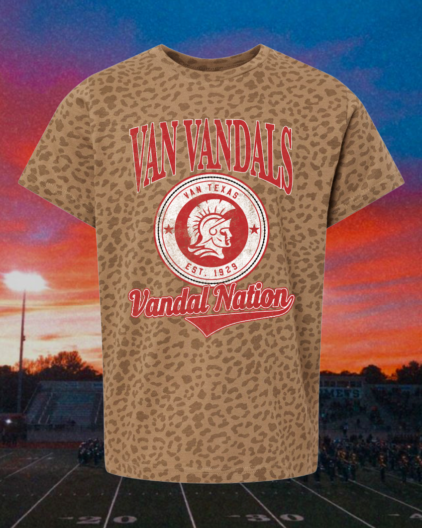 Kids Van Vandals Vintage Badge Mascot Tee