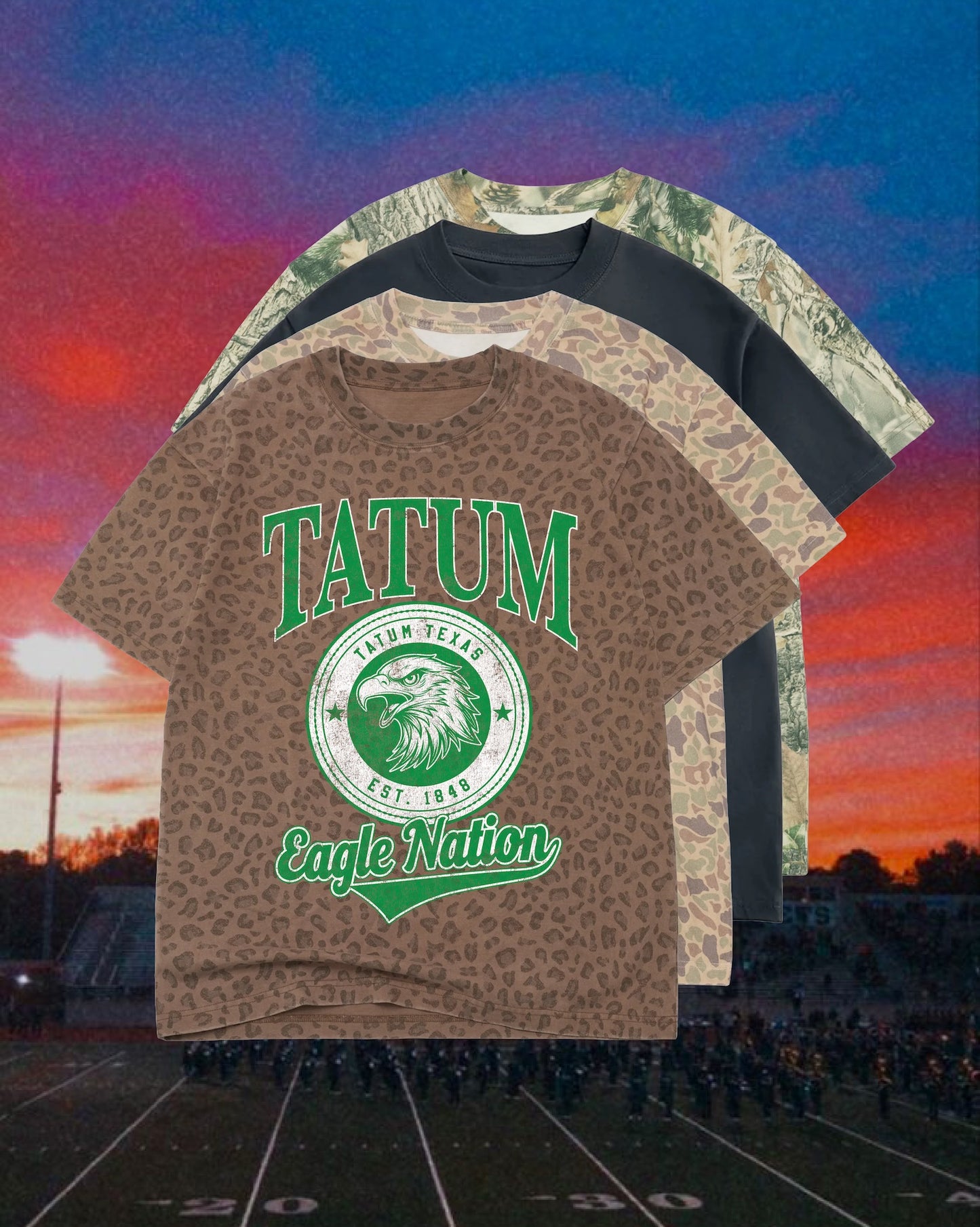 **PREORDER** ADULT Vintage Badge Mascot Tee (Texas)