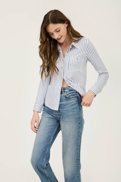 Carlin Fitted Striped Buttondown