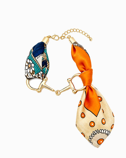 Darlene Scarf Western Horsebit Bracelet