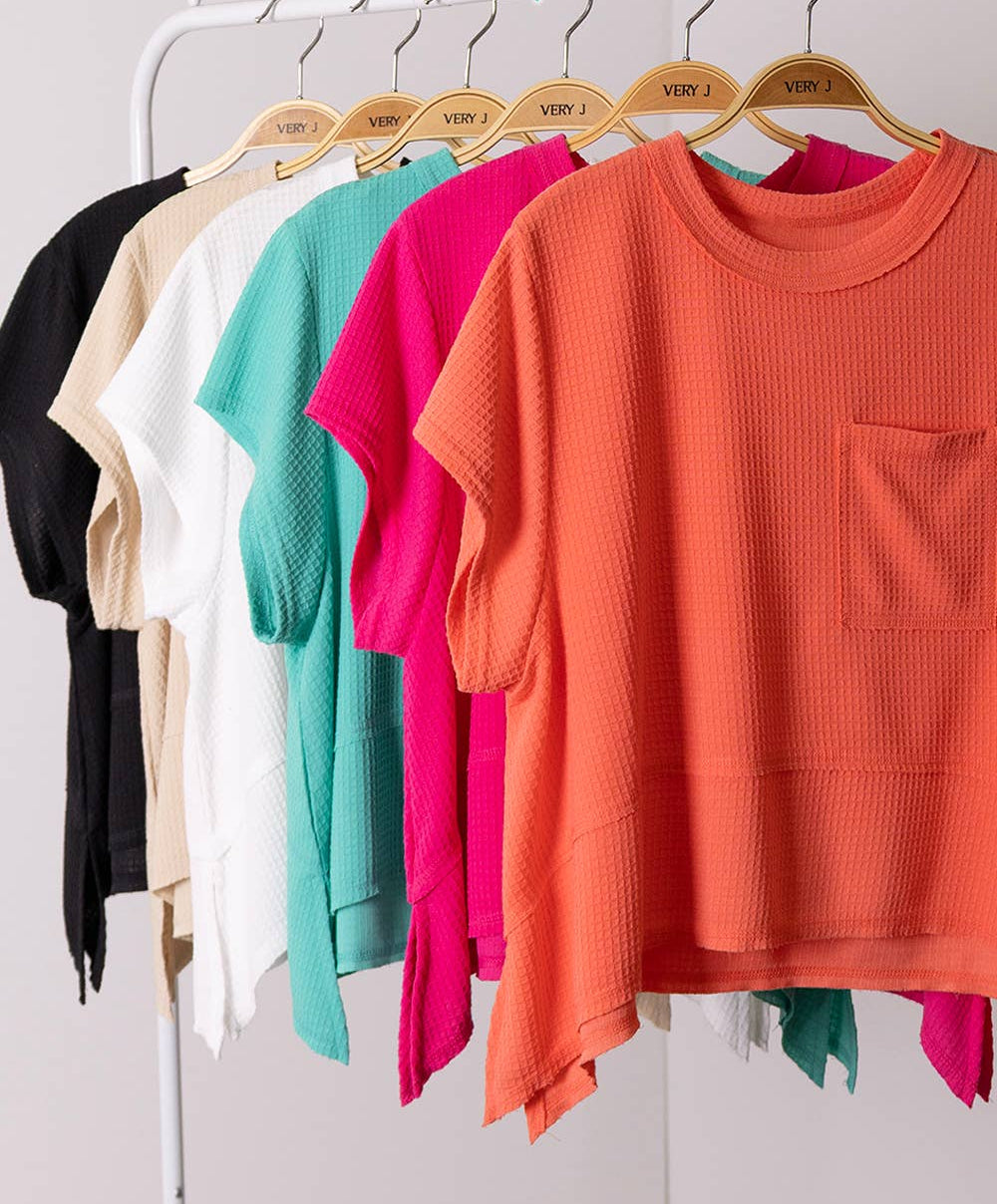 Charlee Waffle Pocket Tee