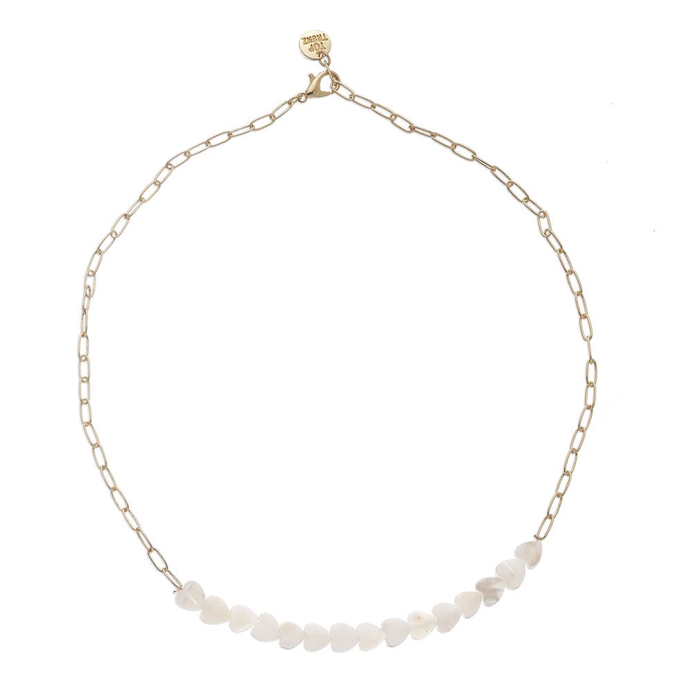 Girls Heart Shell Necklace