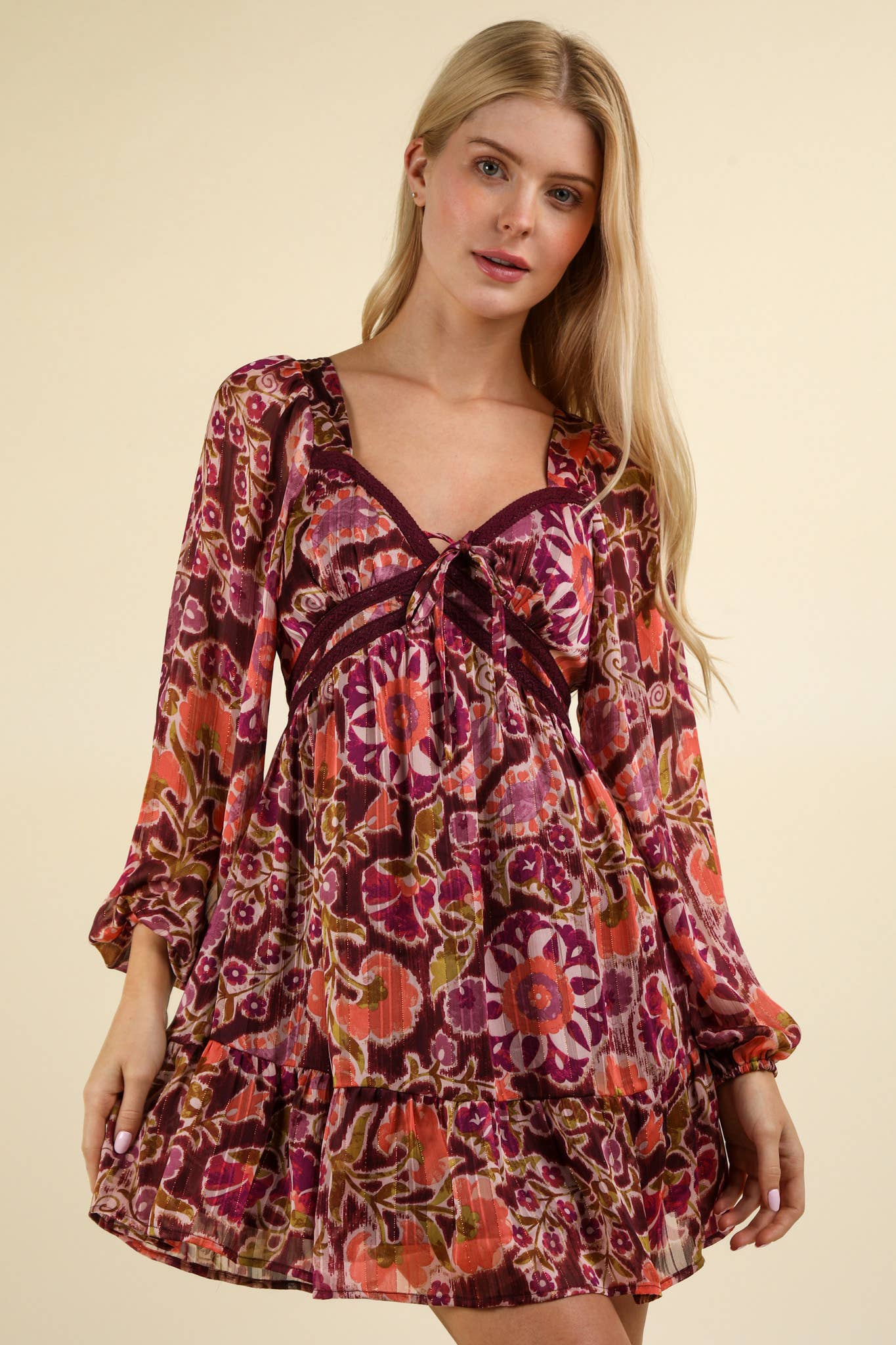 Montrouge Sweetheart Floral Dress