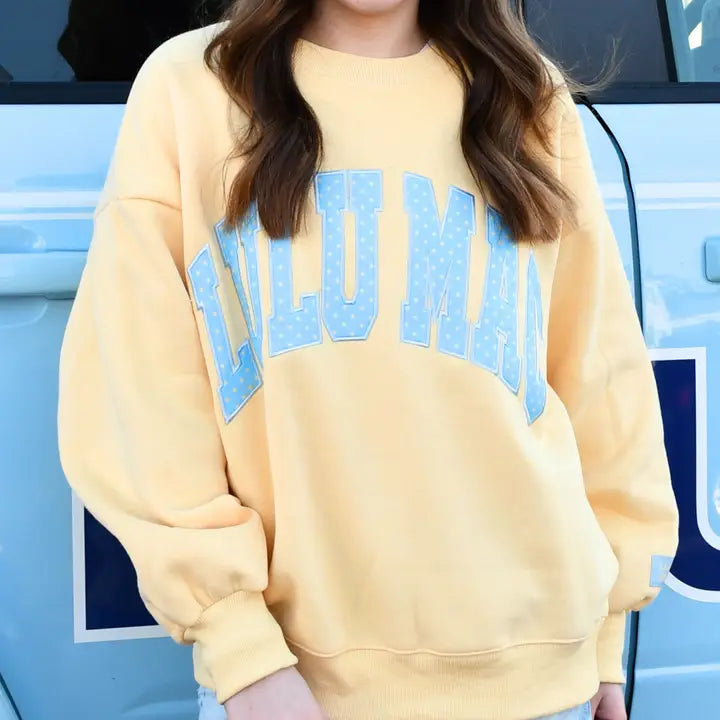 Lulu Mac Arch Logo Monogram Sweatshirt