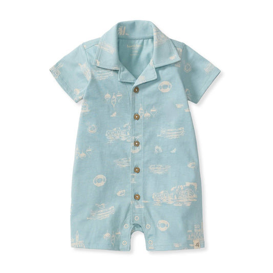 Baby Boys Burt's Bees Port Town Romper