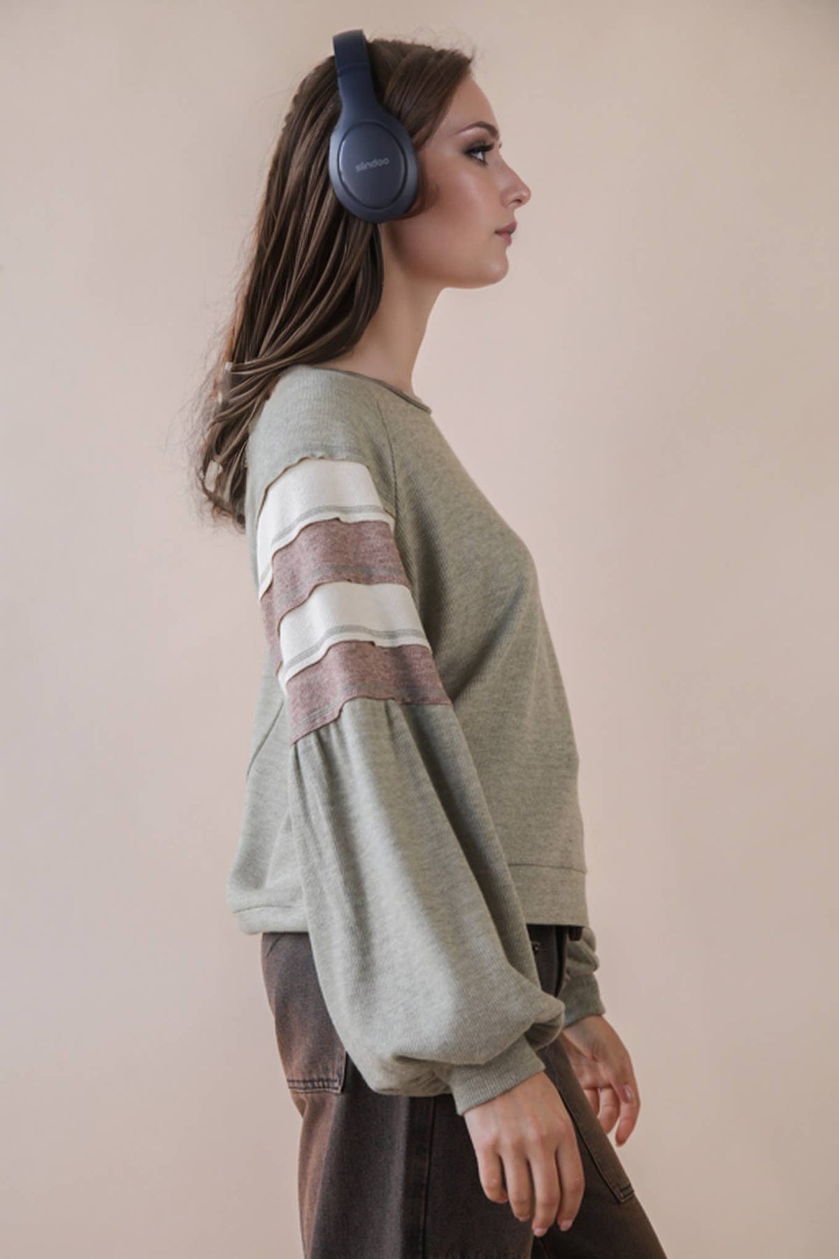 Rainey Color Block Longsleeve Top