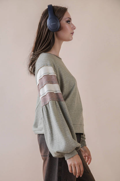 Rainey Color Block Longsleeve Top