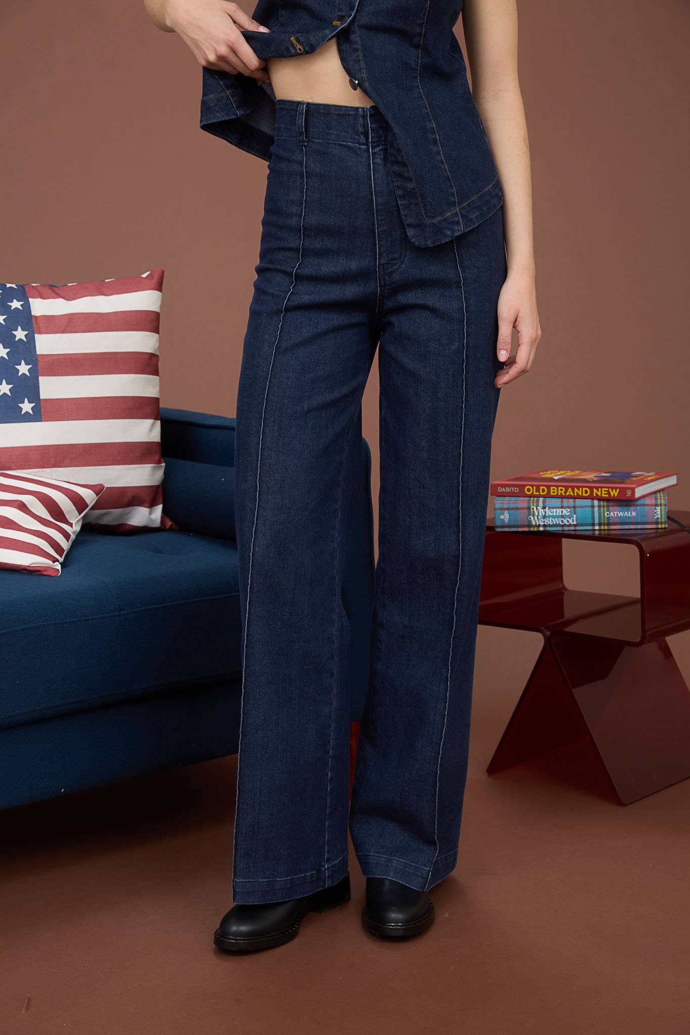 Lennon Denim Pant Set