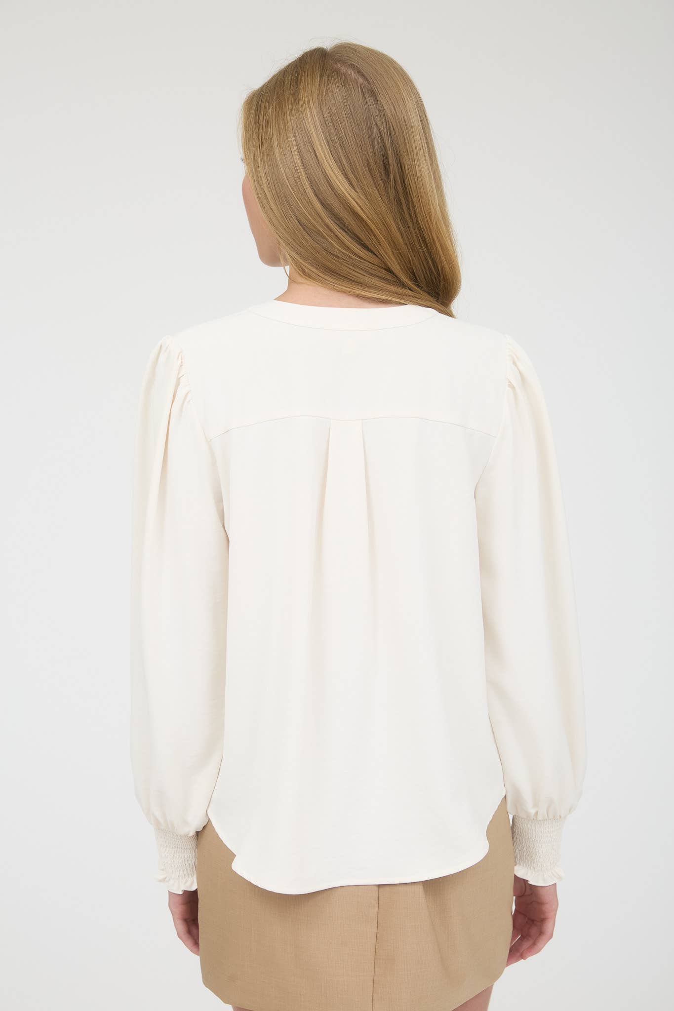 Huxley Necktie Ivory Blouse