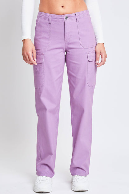 YMI 90s Cargo Straight Leg Purple Pant