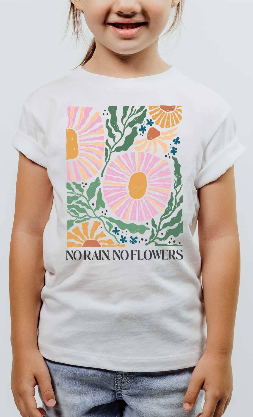 Girls No Rain No Flowers Tee