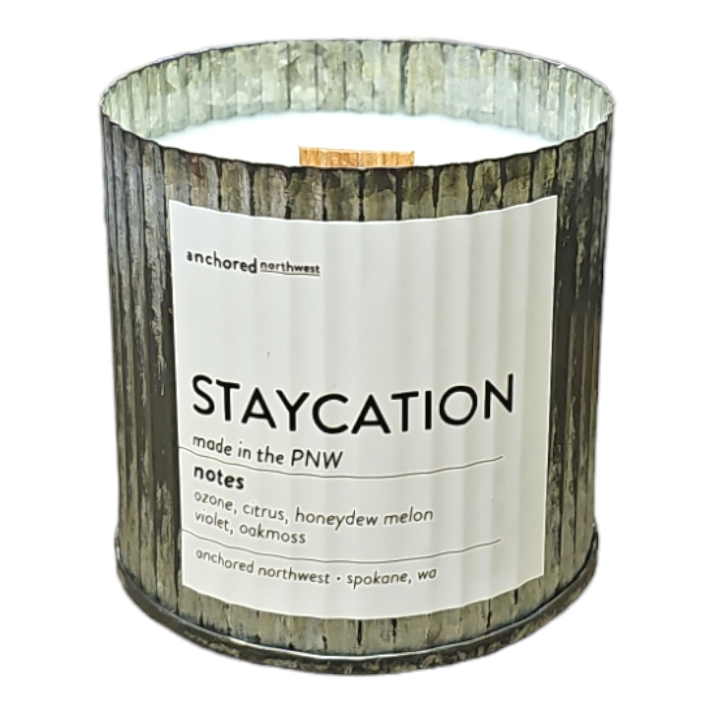 Anchored Northwest Wood Wick Candle - Staycation