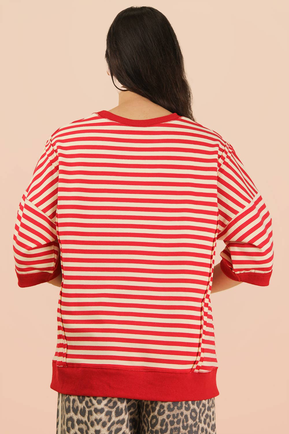 Larik Oversized Striped Tee