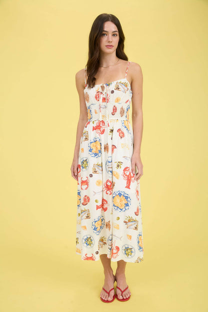 Romy Seaside Lunch Midi Dress